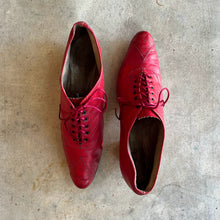 Load image into Gallery viewer, c. 1890s Red Leather Oxfords