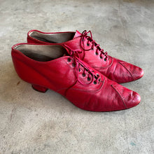 Load image into Gallery viewer, c. 1890s Red Leather Oxfords