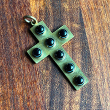 Load image into Gallery viewer, 19th c. Pinchbeck Bullseye Agate Pendant
