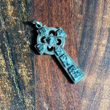 Load image into Gallery viewer, 19th c. Sterling Silver Scottish Granite Pendant