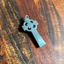 Load image into Gallery viewer, 19th c. Sterling Silver Scottish Granite Pendant