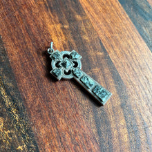 Load image into Gallery viewer, 19th c. Sterling Silver Scottish Granite Pendant
