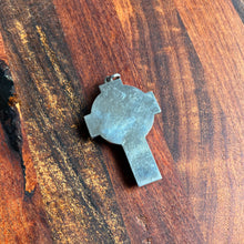 Load image into Gallery viewer, 19th c. Sterling Silver Jasper Cross Pendant
