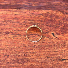 Load image into Gallery viewer, 19th c. 10k Gold Garnet + Sed Pearl Ring