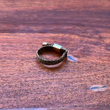 Load image into Gallery viewer, c. 1860s-1880s Woven Hair + 14k Buckle Ring