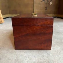 Load image into Gallery viewer, 1810s Wooden Jewelry Box with Mirror + Key
