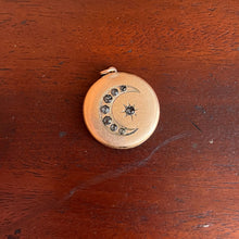 Load image into Gallery viewer, c. 1900s-1910s Celestial Locket | As Is Front Half Only