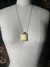 Load image into Gallery viewer, Art Deco Silver Guilloche Enamel Bottle Necklace