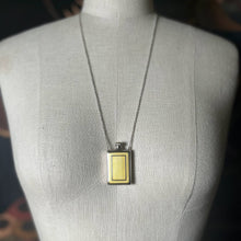 Load image into Gallery viewer, Art Deco Silver Guilloche Enamel Bottle Necklace