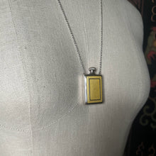 Load image into Gallery viewer, Art Deco Silver Guilloche Enamel Bottle Necklace