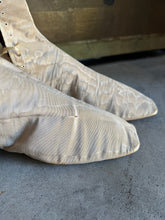 Load image into Gallery viewer, c. 1840s-1860s Moire Silk Side Lacing Boots