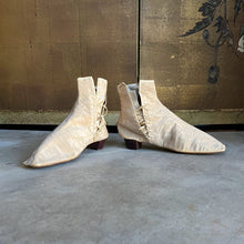 Load image into Gallery viewer, c. 1840s-1860s Moire Silk Side Lacing Boots