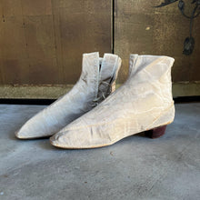 Load image into Gallery viewer, c. 1840s-1860s Moire Silk Side Lacing Boots