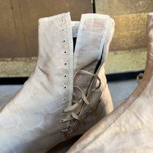 Load image into Gallery viewer, c. 1840s-1860s Moire Silk Side Lacing Boots