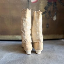 Load image into Gallery viewer, c. 1870 White Fabric Boots