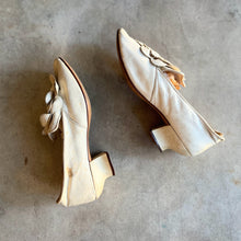 Load image into Gallery viewer, c. 1870s White Leather Slippers
