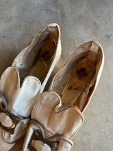 Load image into Gallery viewer, c. 1870 White Leather Slippers w/ Provenance