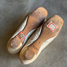 Load image into Gallery viewer, c. 1870 White Leather Slippers w/ Provenance