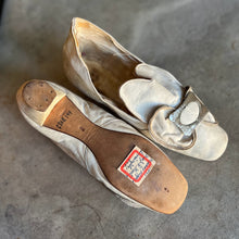 Load image into Gallery viewer, c. 1870 White Leather Slippers w/ Provenance