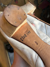 Load image into Gallery viewer, c. 1870 White Leather Slippers w/ Provenance