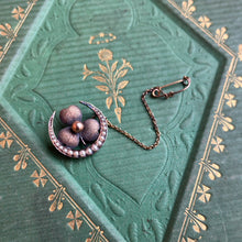 Load image into Gallery viewer, c. 1890s-1900s Moon Shamrock Brooch