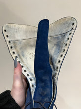 Load image into Gallery viewer, c. 1910s-1920s Blue Suede Boots