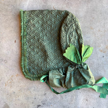 Load image into Gallery viewer, Mid-19th c. Quilted Hood / Bonnet