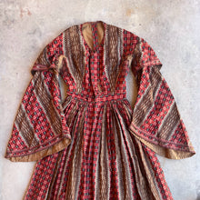 Load image into Gallery viewer, c. 1850s-1860s Wool Challis Dress