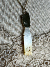 Load image into Gallery viewer, c. 1890s-1900s 14k Gold Mother of Pearl Hand Pendant