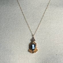 Load image into Gallery viewer, c. 1870s-1880s 12k-14k Gold Hardstone Cameo Necklace