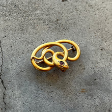 Load image into Gallery viewer, c. 1890s-1900s Rolled Gold Snake Brooch