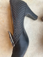 Load image into Gallery viewer, c. 1920s-1930s Black Silk Beaded Pumps | Approx Sz. 5