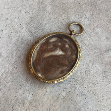 Load image into Gallery viewer, c. 1820s-1840s Large Pinchbeck Hair Pendant