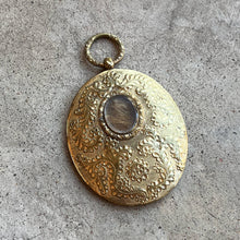 Load image into Gallery viewer, c. 1820s-1840s Large Pinchbeck Hair Pendant