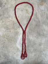 Load image into Gallery viewer, c. 1920s Red Beaded Tassel Necklace