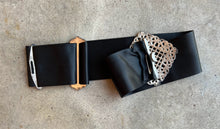 Load image into Gallery viewer, Early 20th c. Belt Buckle Set + Ribbon Belt