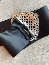 Load image into Gallery viewer, Early 20th c. Belt Buckle Set + Ribbon Belt