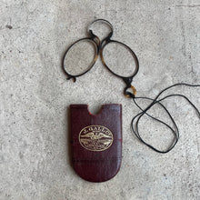 Load image into Gallery viewer, c. 1880s-1890s Tortoise Shell Pince Nez with Cord + Case