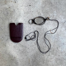 Load image into Gallery viewer, c. 1880s-1890s Tortoise Shell Pince Nez with Cord + Case