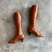 Load image into Gallery viewer, c. 1910s-1920s Tall Brown Boots | Approx Sz. 5-6