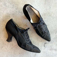 Load image into Gallery viewer, c. 1910s Silk Beaded Shoes