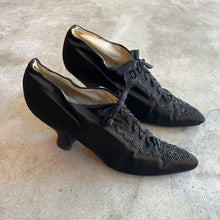 Load image into Gallery viewer, c. 1910s Silk Beaded Shoes
