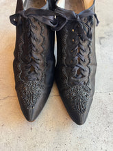 Load image into Gallery viewer, c. 1910s Silk Beaded Shoes