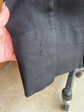 Load image into Gallery viewer, c. 1910s Black Wool Gabardine Dress | Study + Display + Repair