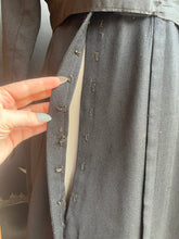 Load image into Gallery viewer, c. 1910s Black Wool Gabardine Dress | Study + Display + Repair
