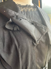 Load image into Gallery viewer, c. 1910s Black Wool Gabardine Dress | Study + Display + Repair