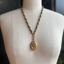 Load image into Gallery viewer, c. 1880s Hardstone Cameo Locket w/ Photo + Hair