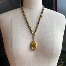 Load image into Gallery viewer, c. 1880s Hardstone Cameo Locket w/ Photo + Hair