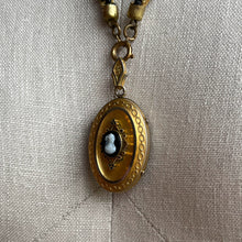 Load image into Gallery viewer, c. 1880s Hardstone Cameo Locket w/ Photo + Hair