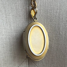 Load image into Gallery viewer, c. 1880s Hardstone Cameo Locket w/ Photo + Hair
